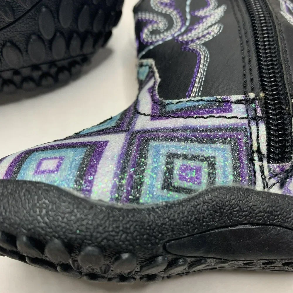 Roper Geometric Glitter Cowboy Western Boots